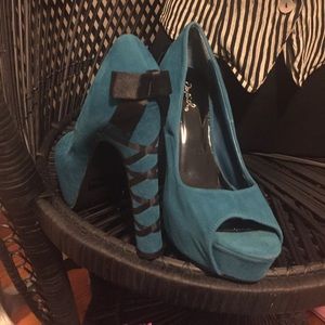 🖤🖤Blue Corset Heels🖤🖤